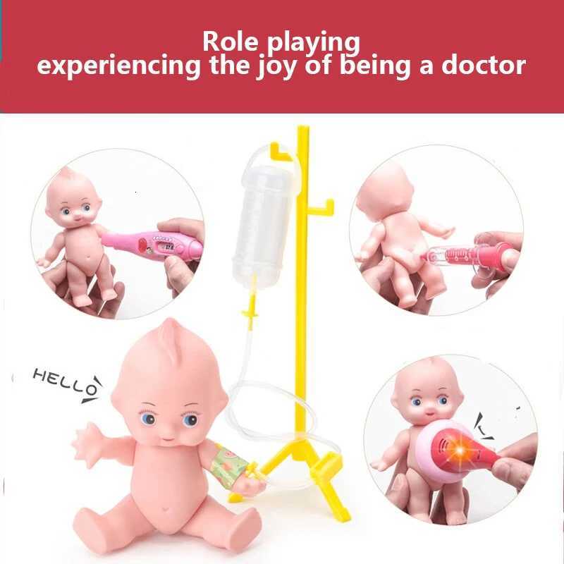 Doctor Set For Kids Pretend Play Girls Role-playing Games Hospital Accessorie Medical Kit Nurse Tools Bag Toys For Children Gift Y251205