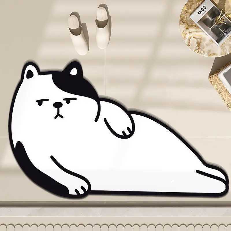 VIKAMA Diatomite Bathroom Kitchen Absorbent Door Rug Simple Anti-slip Water Absorbent Soft Bathroom Foot Mat H251205