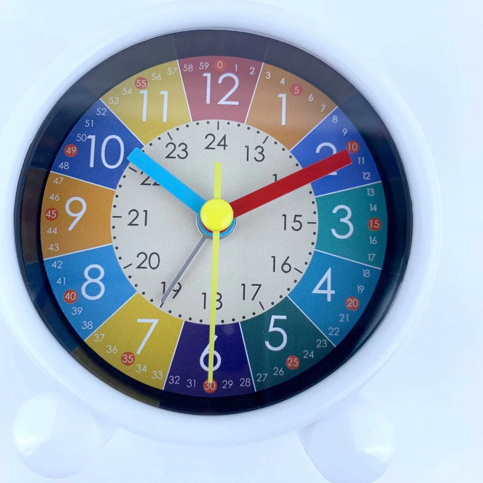 Cute Childrens Educational Alarm Clock Bedroom Desktop Early Education Small Animal Round Mute For Boy Girls Home Decoration M251205 - view 6
