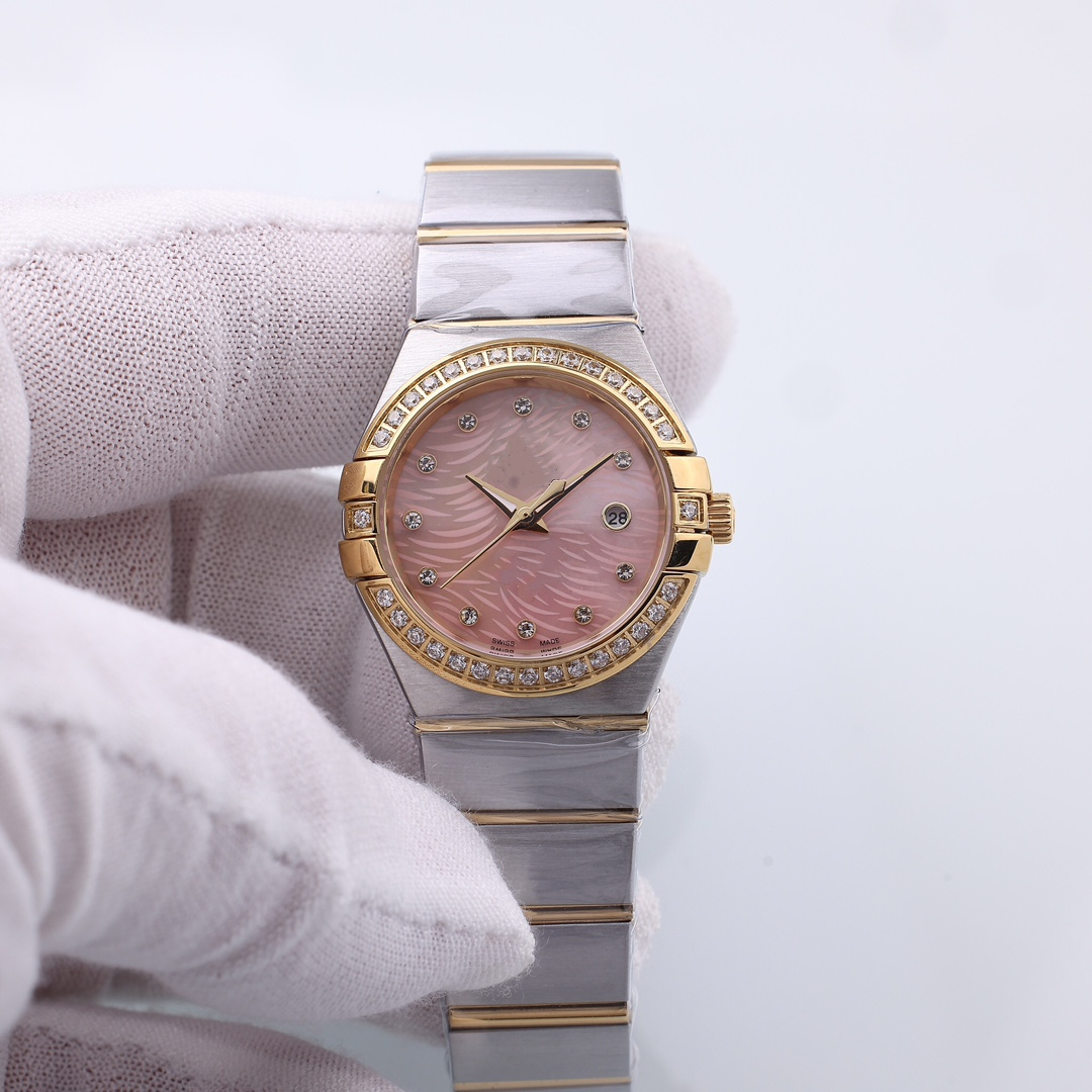 Women OM CONSTELLATION Watches 28MM 2026 Automatic Movement Stainless Steel Watch womens Mechanical Quartz Wristwatches waterproof Luminous montre de luxe #165