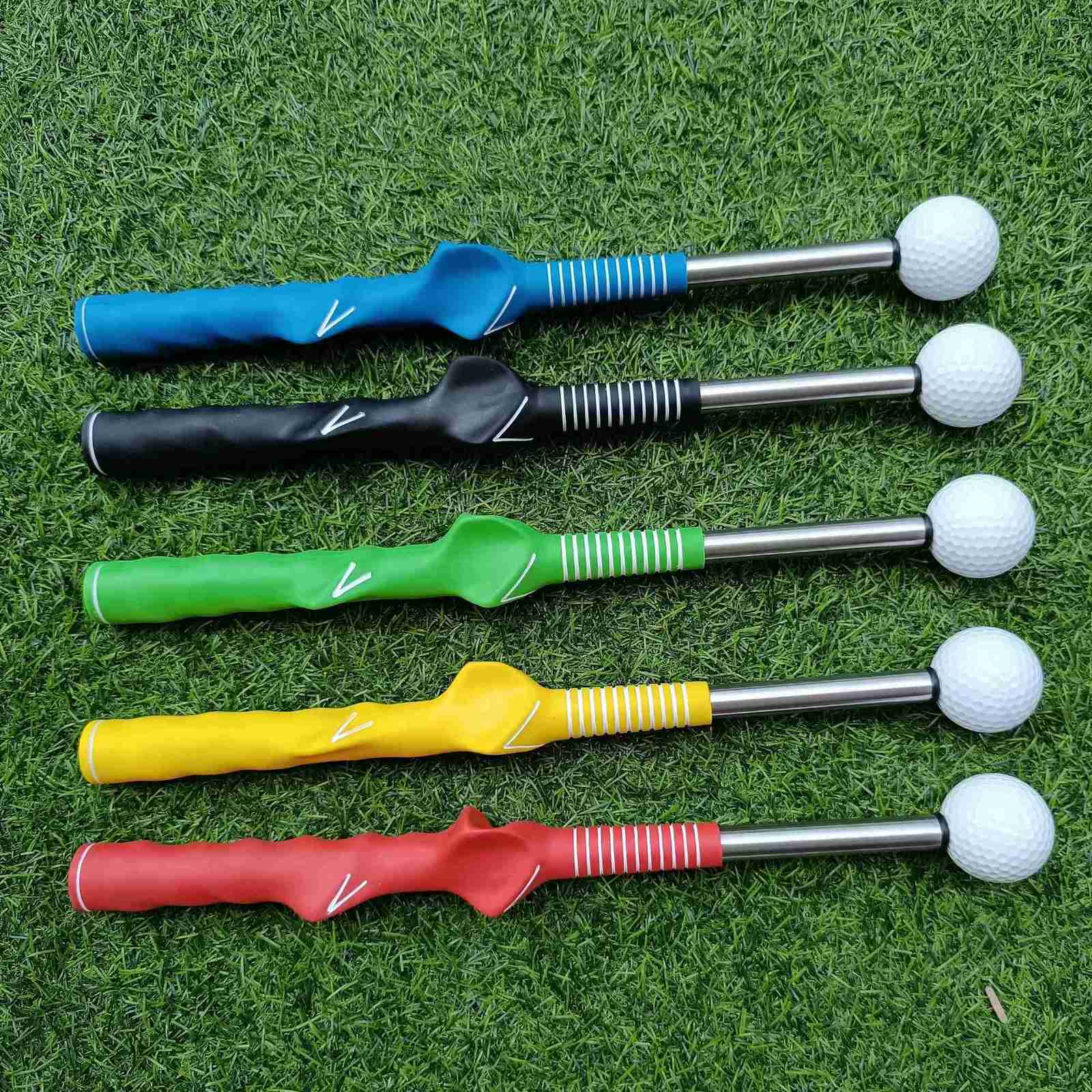 Retractable Golf Swing Training Aids Telescopic Golf Grip Trainer for Warm Up and Tempo Training Y251205