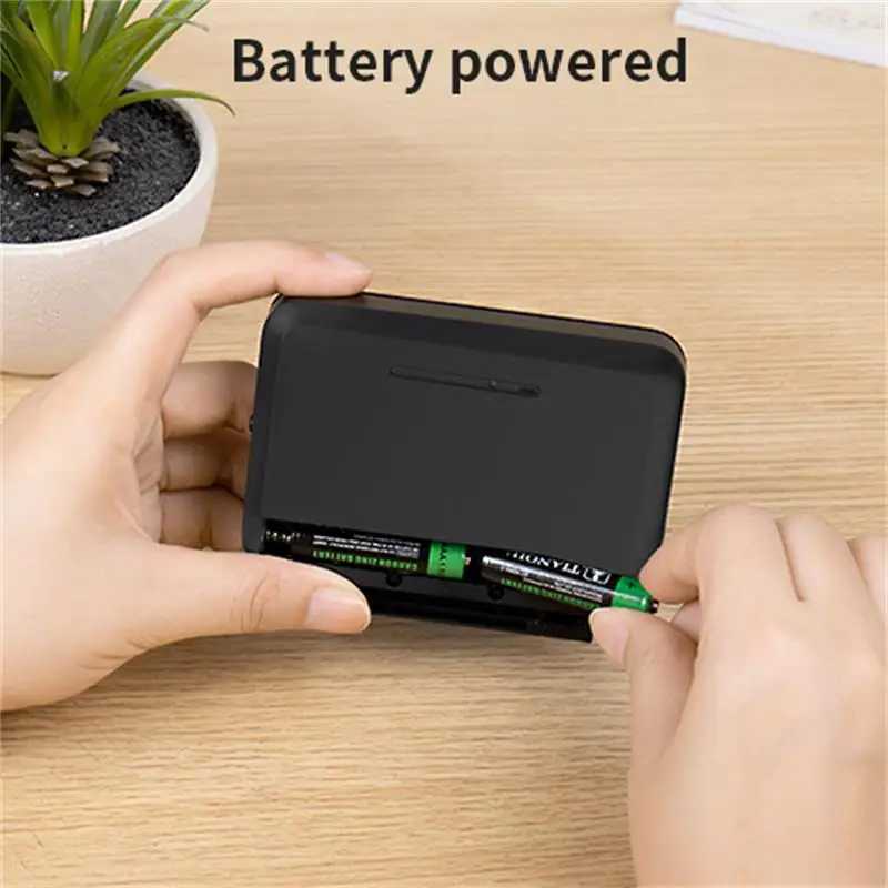 NOKLEAD Home Digital LCD Thermometer Clock Fold Mini Travel Clock With Calendar Traveling Alarm Clock Portable Desktop Clock M251205 - view 7
