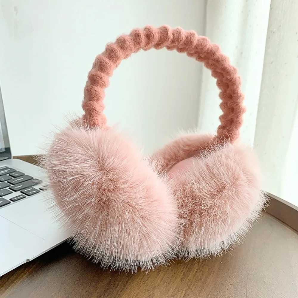 Plush Ear Muffs Soft Hair Bands Ear Cover Keep Warm Cold Protection Warm Earmuffs WomenXJ251205 - view 3