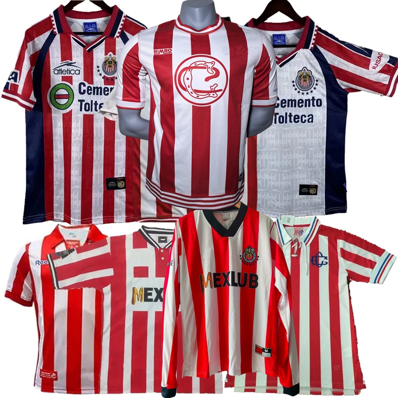 Retro classic 1986 1990 91 92 93 94 95 96 97 98 99 2000 01 02 03 04 05 06 07 08 19 20 110th Chivas CD Guadalajara soccer jerseys L.GARCIA CHICHARITO Vintage football shirts