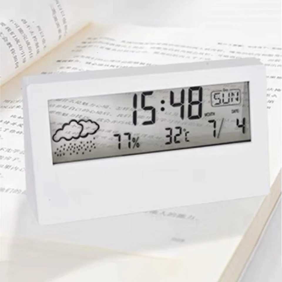 Thermo-Hygrometer Clock Creative Weather Display Electronic Alarm CLock Bedhead Electronic Clock Temperature And Humidity M251205 - view 6