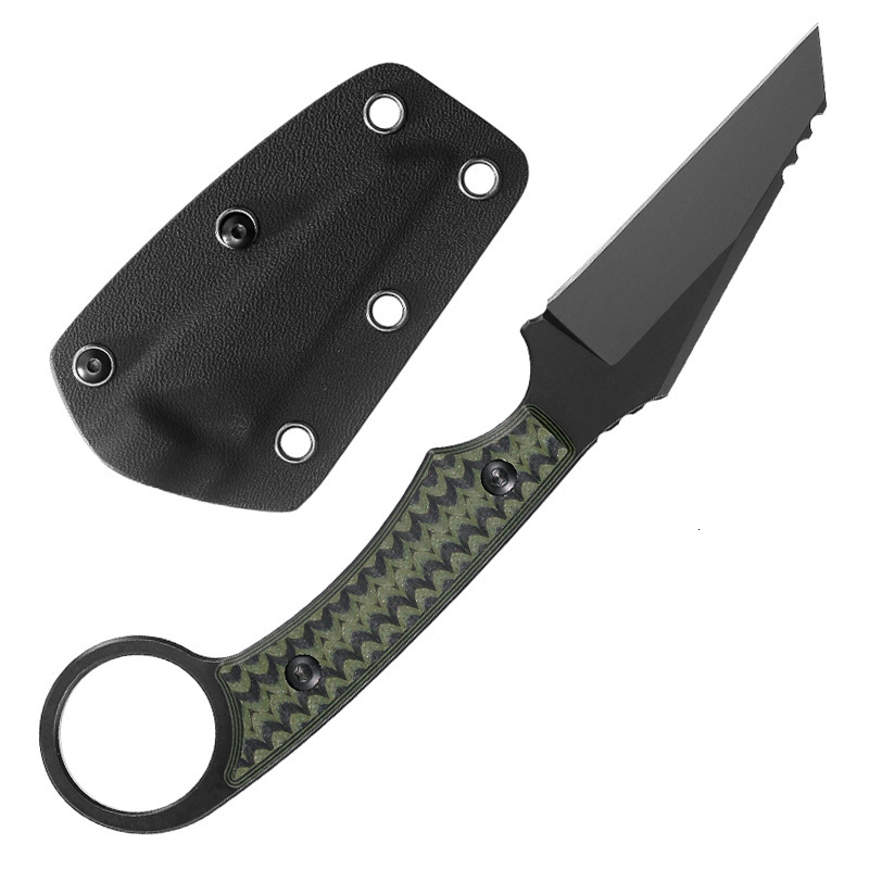 Trskt Kydex Tactical Knife With G10 Handle Cool EDC Tool For Camping Hunting Survival Necker Knife Unpacking Engraving Dropship