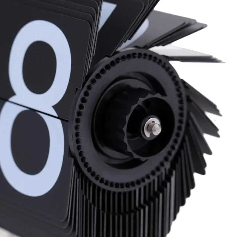 Vintage Flip Digital Clock Mechanical Automatically Flip Down Page Table Clock Office Flip Digital Clock Home Decor DropShipping M251205 - view 4