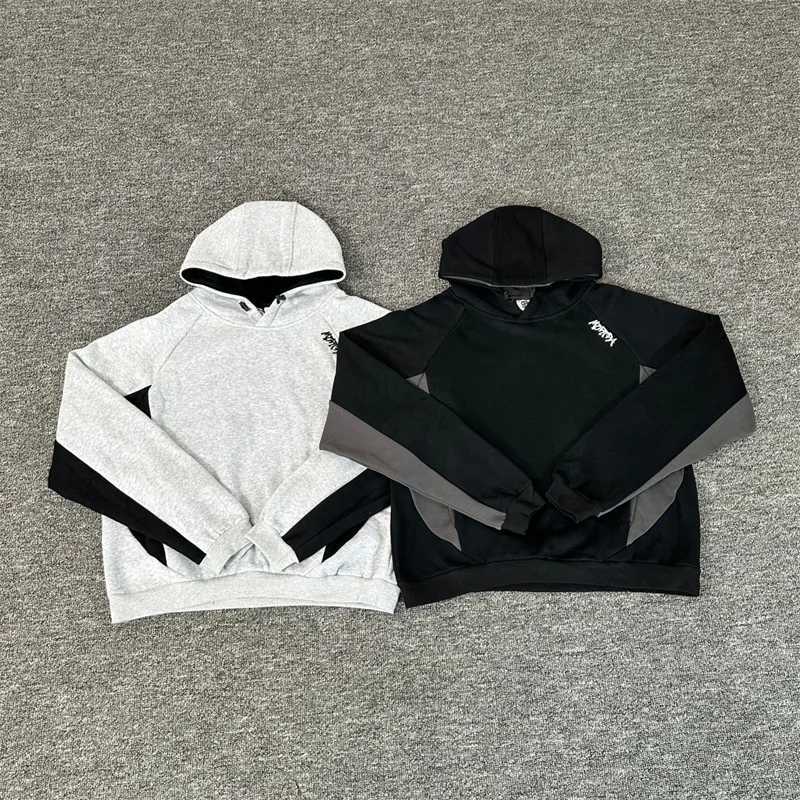 Mertra Black Hoodies Men Women Pure Cotton Casual Hooded Pullovers Embroidery Sweatshirts X251205