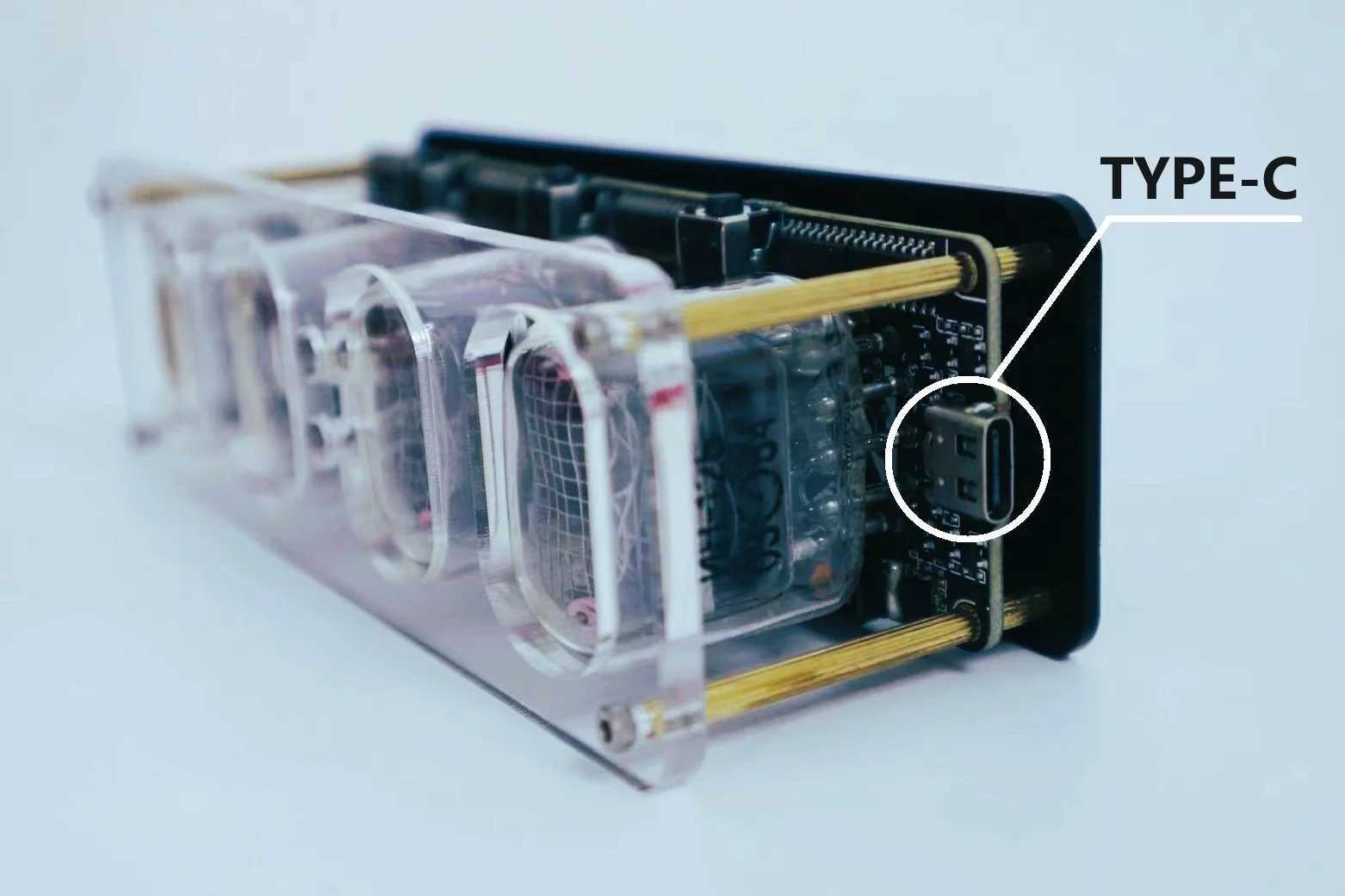 Smart IN12 Nixie Tube Clock Retro Desk Alarm with Multiple BacklightUSB-C Gift M251205 - view 4