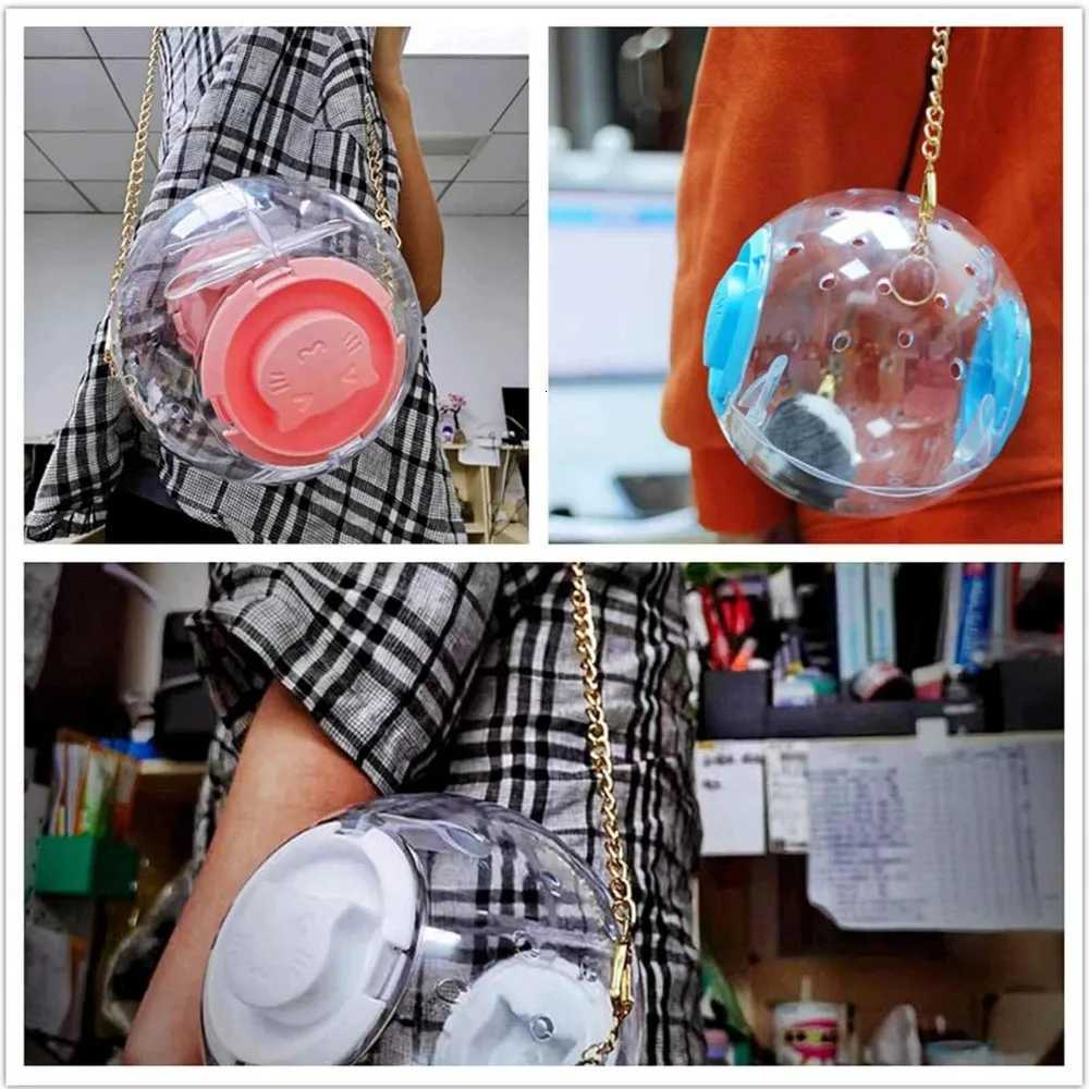 Hamster Exercise Ball Pet Toys Clear Cute Rolling Ball Running Wheel for Relieving Boredom Cage AccessoriesHamster Running Ball M251205
