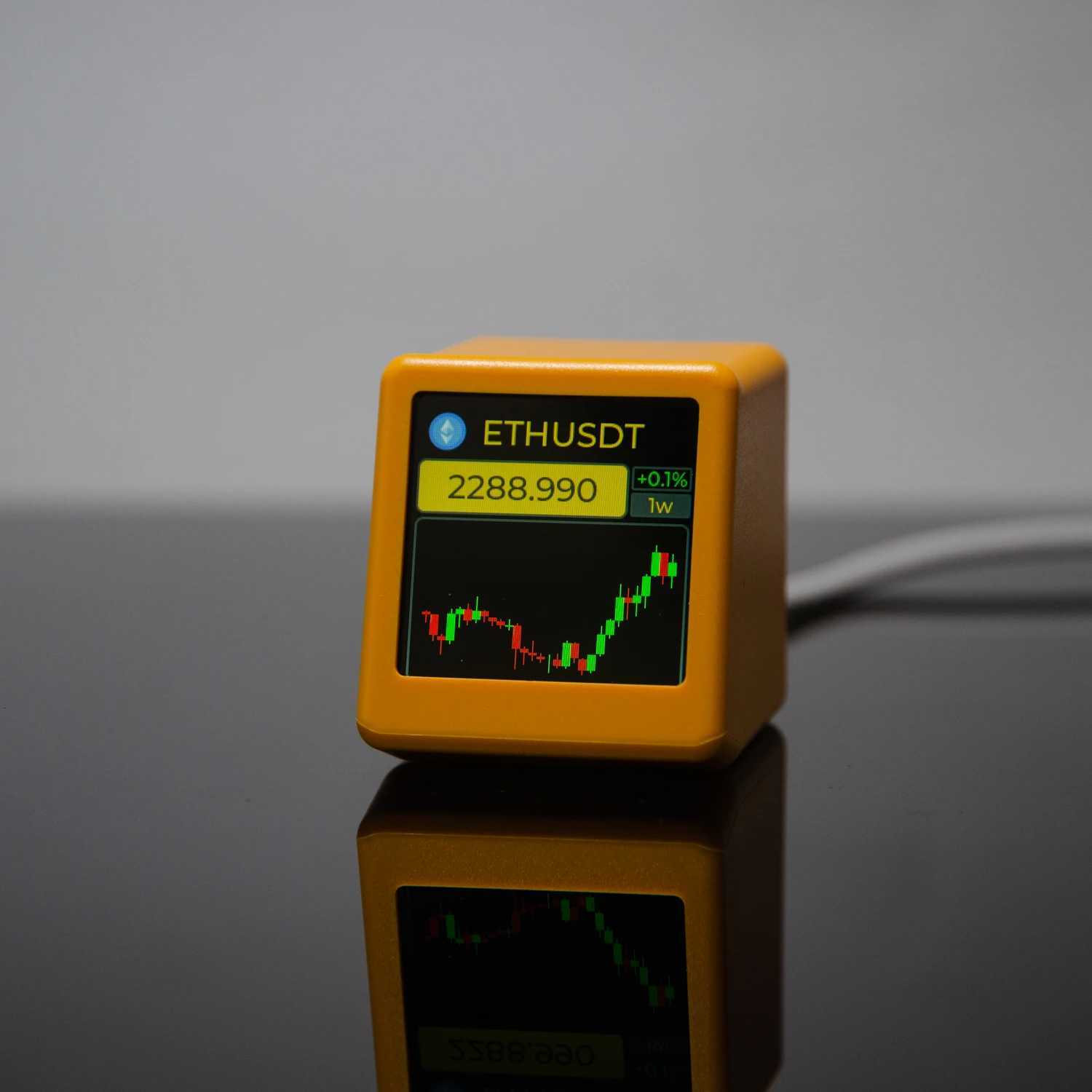 GeekMagic NerdMiner BitCoin CryptocurrencyStocksFuturesCurrency Exchange RatePrice Tracker TickerTime Clock Weather Display M251205 - view 4