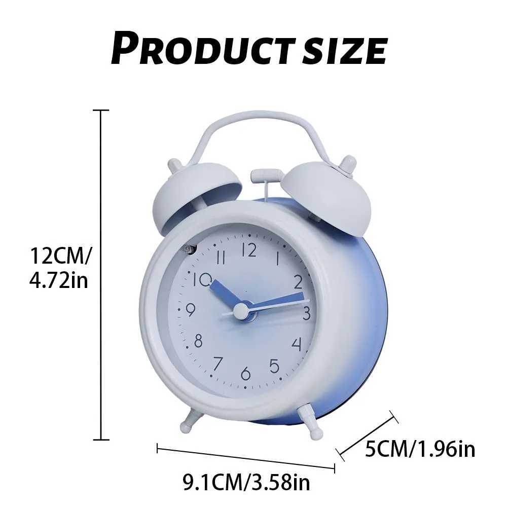 Ins Style Minimalist Alarm Clock Battery Powered AA Cute Clock for Home Office Decoration M251205 - view 7