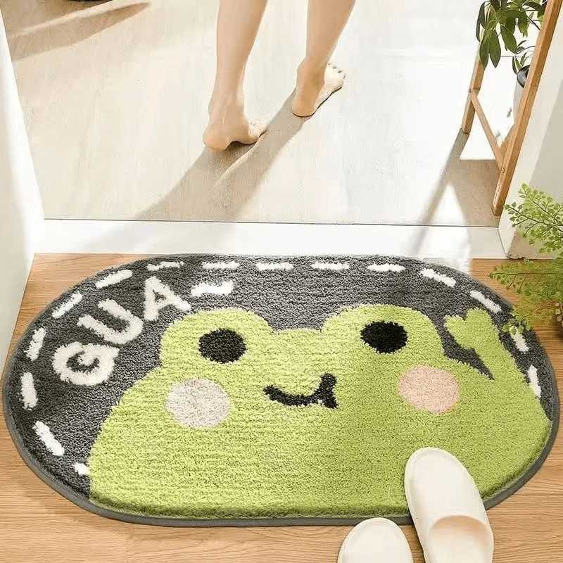 VIKAMA Cartoon Bathroom Floor Mat Entrance Floor Protector Anti-Slip Mat for Bedroom Carpet for Living Room Home Decoration H251205
