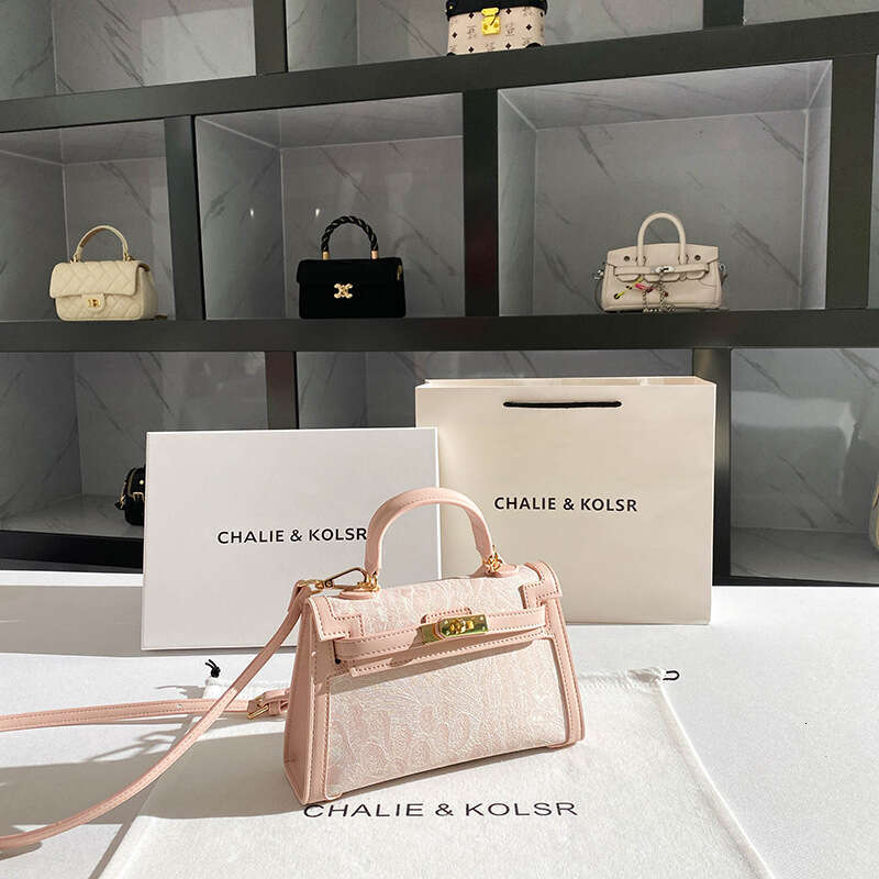 Pink Embroidered Open Bag 2025 Spring New Fashion High-end Handbag Wholesale dh4445035JY