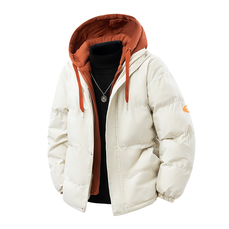 2025 New Arrival High-Quality Stylish Winter Two-Piece-Look Cotton Coat for Men: Down-Cotton Padded Jacket, Winter Quilted Outerwear