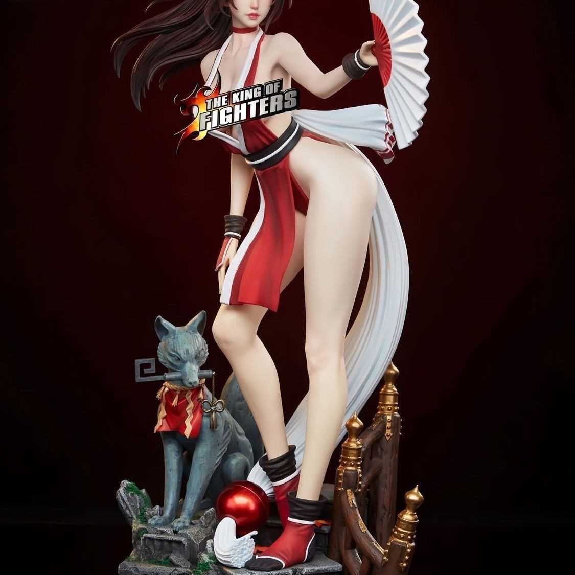 Unknow Fire Dance Statue Model GK Sculpture Ornament Scene Tabletop Gift for Fans 43cm L251205