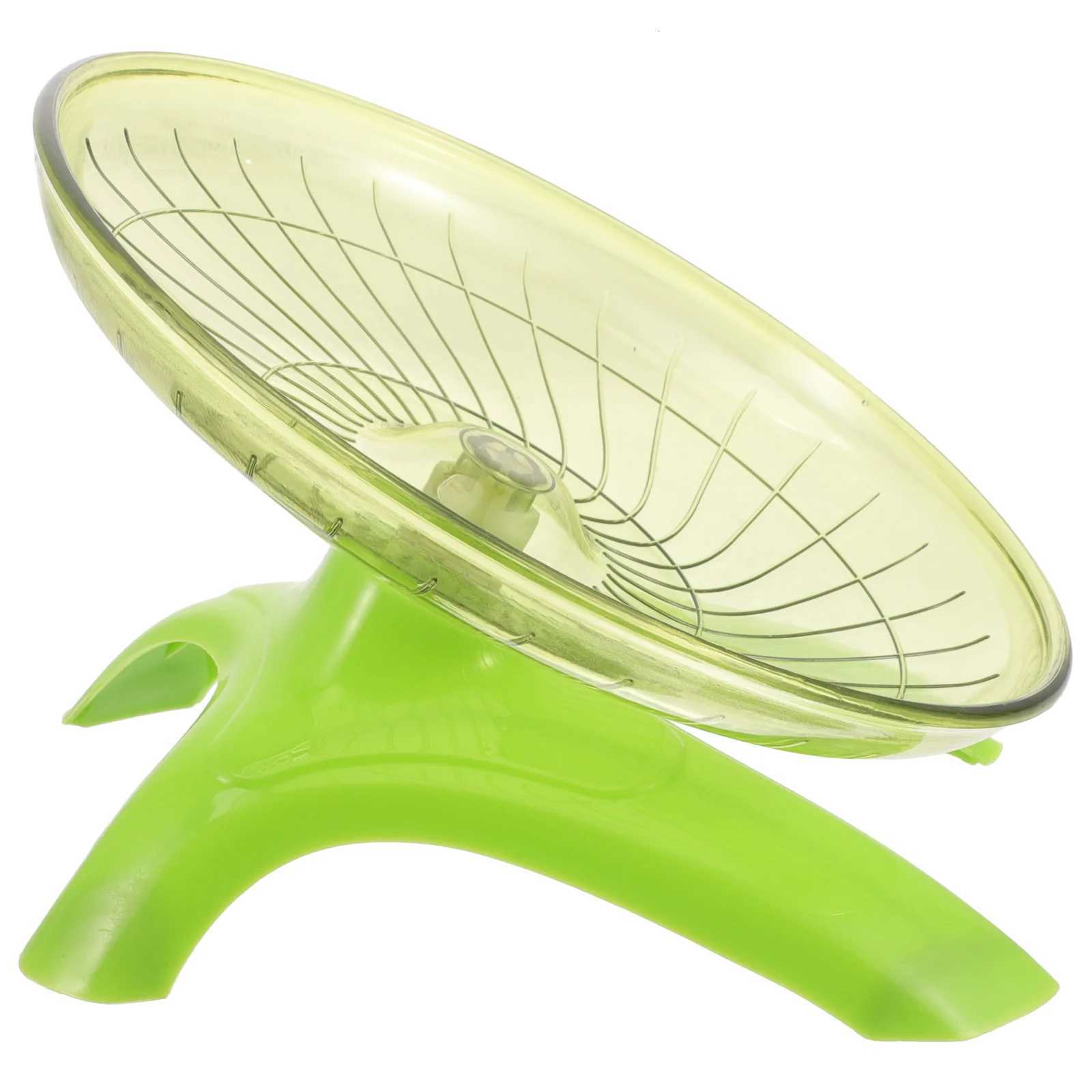 Hamster Car Running Wheel Chinchilla Cage Accessories Spinner Saucer Light Green Plastic for Toys M251205