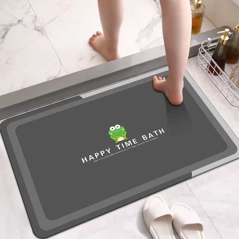 Soft diatom mud absorbent floor mat bathroom floor mat toilet door non-slip household floor mat door mat toilet carpet H251205