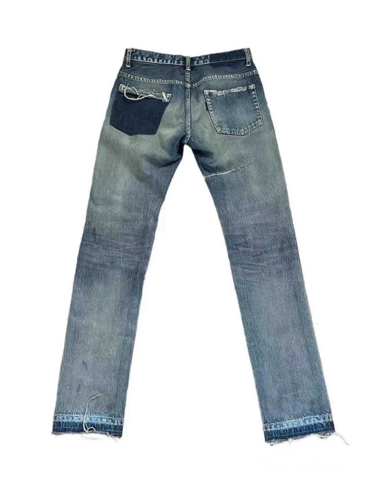 Brand New Undercover Washed Thunderbolt Fit Straight PANT Jeans Cotton Denim Pants Comfort Casual Jeans Size 1 2 3 E137 X251205