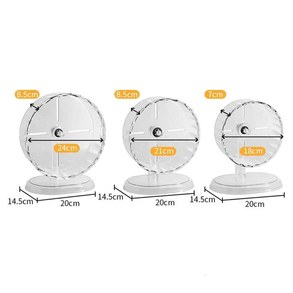 Hamster Running Sport Transparent Widened Running Wheel Support Toy Small Pet Roller Bearing Silent Running Wheel M251205