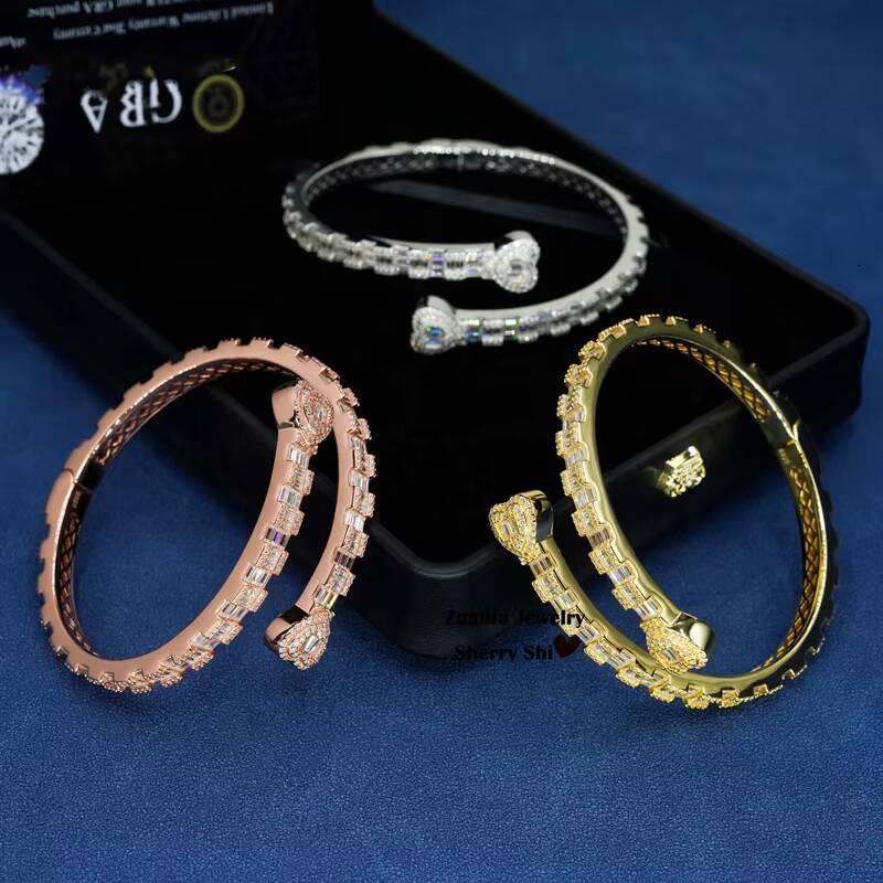 Ready to Ship Baguette Design Solid Silver High Quality Drop Shipping Iced Out Moissanite Hip Hop Jewelry