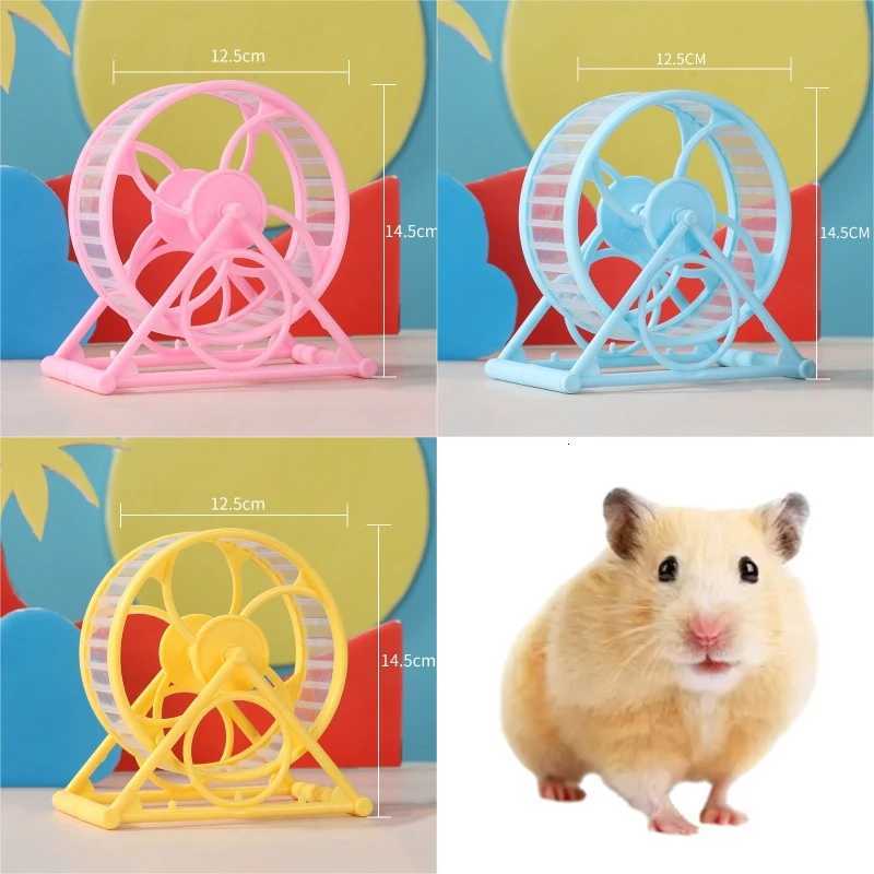 Hamster Running Wheel HamsterUltra Quiet Anti Jamming Small Animal Sports Running Wheels HamsterCage Accessories Toys Hamster M251205