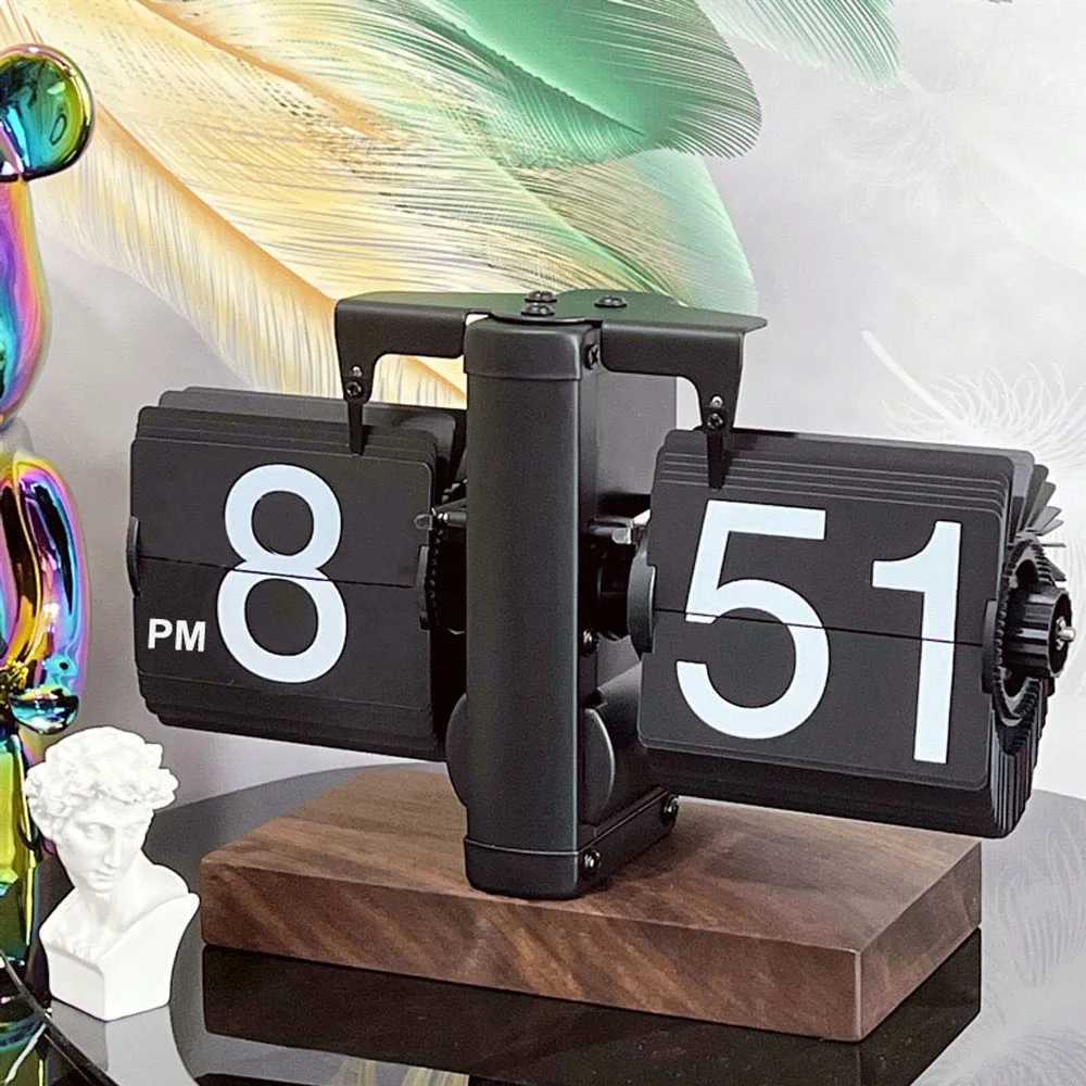 Automatically Page Turning Flipping Clock for Modern Home Office DecorationFull of Sense of TechnologyA Battery Included M251205 - view 3