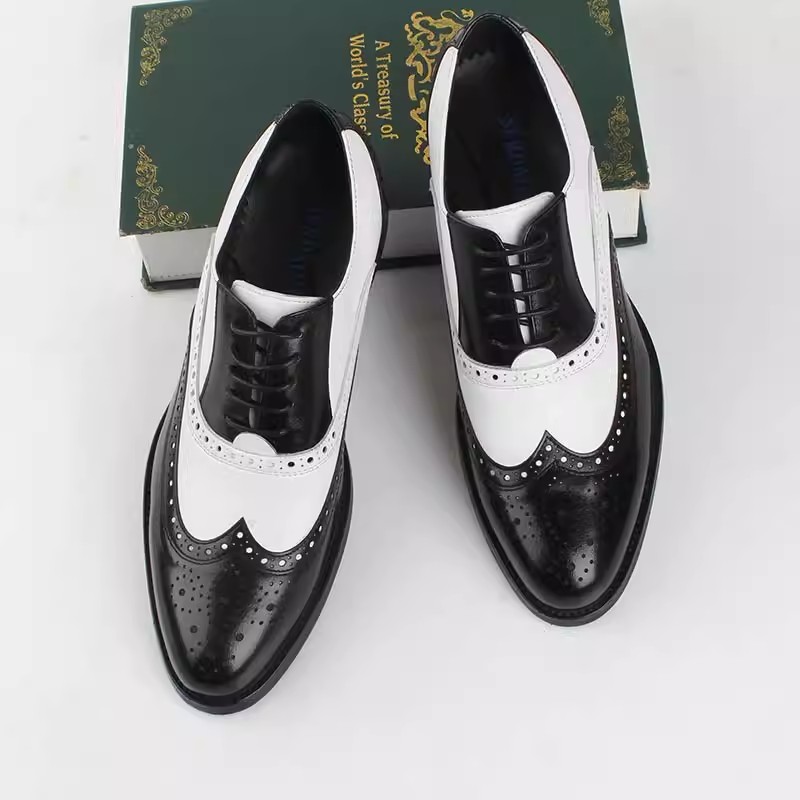 Handcrafted Premium Leather Oxford Shoes for Men - Stylish Laced-Up Footwear