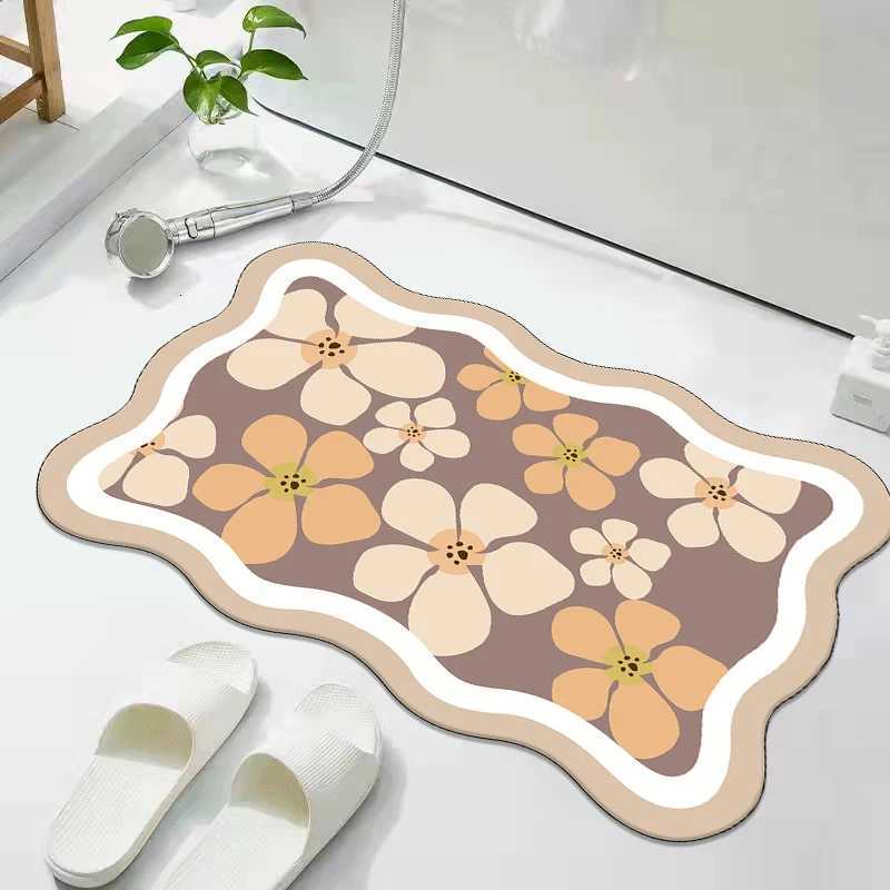 Hard diatom mud floor mat bathroom door absorbent mat toilet bathroom quick drying toilet diatomite floor mat H251205
