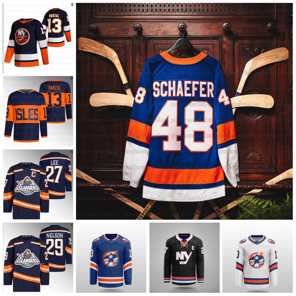 48 Matthew Schaefer NY Islander 2025-26 Hockey Jersey Mathew Barzal Bo Horvat Brock Nelson Adam Pelech Ryan Pulock Ilya Sorokin Tristan Matt Martin Custom