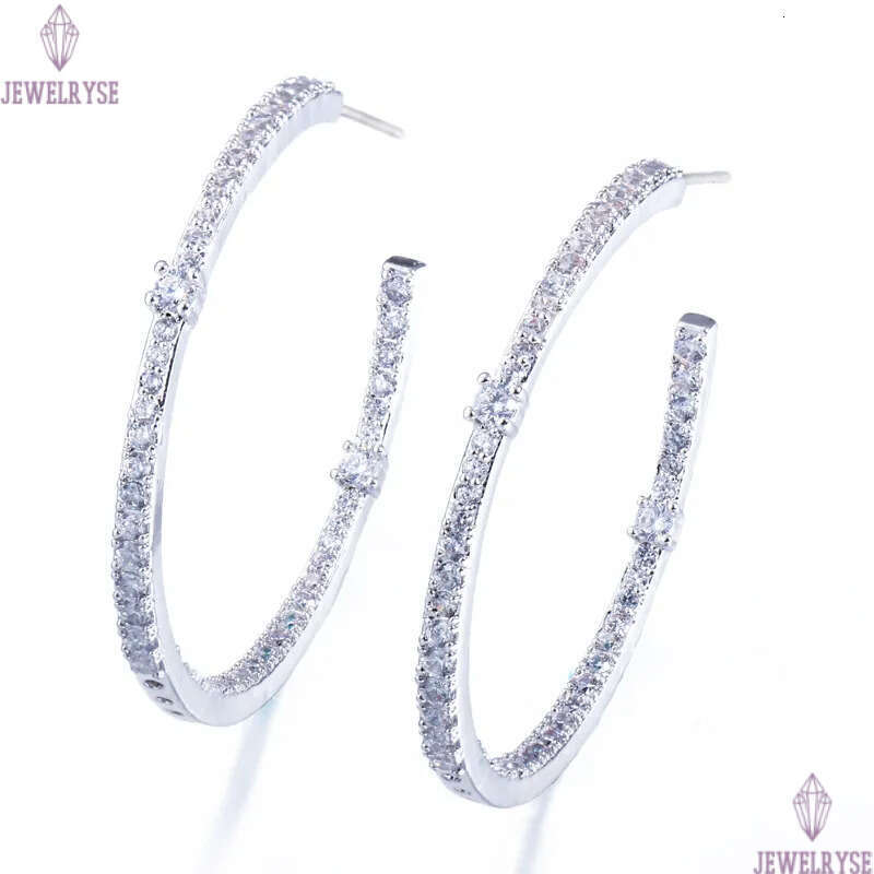 fashion hoop earrings designer for women colorful AAA cubic zirconia 925 silver post copper jewelry 18k gold luxury dimond earring girls christmas day