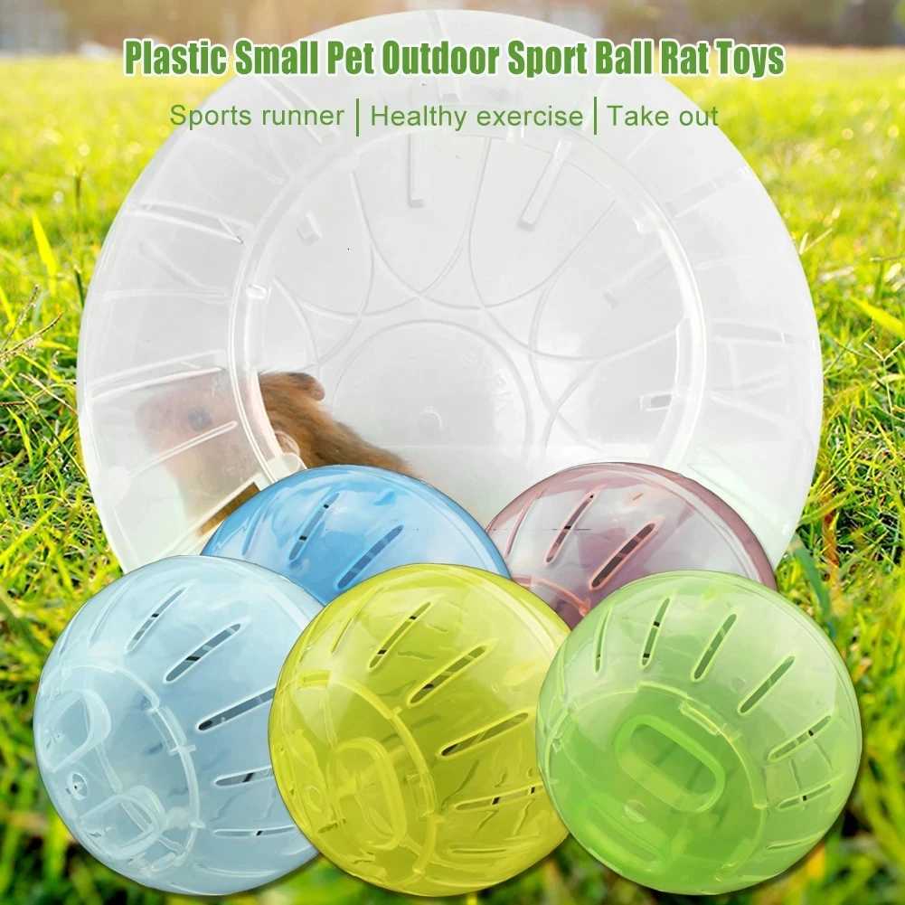 Mini Plastic Funny Hamster Running Toy Silent Rotatory Jogging Wheel Chinchilla Pet Gerbil Exercise Sport Ball for Small Animals M251205