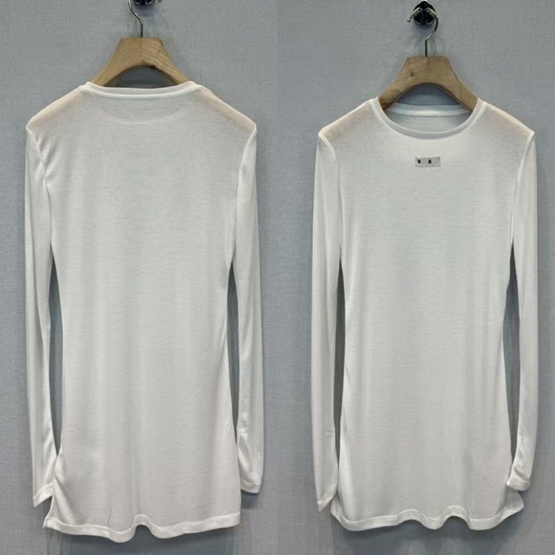 Designer Women Loose Shirt Dresses Round Neck White Thin Pullover Tops Autumn Spring Outdoor Vacation Street Style Shirts