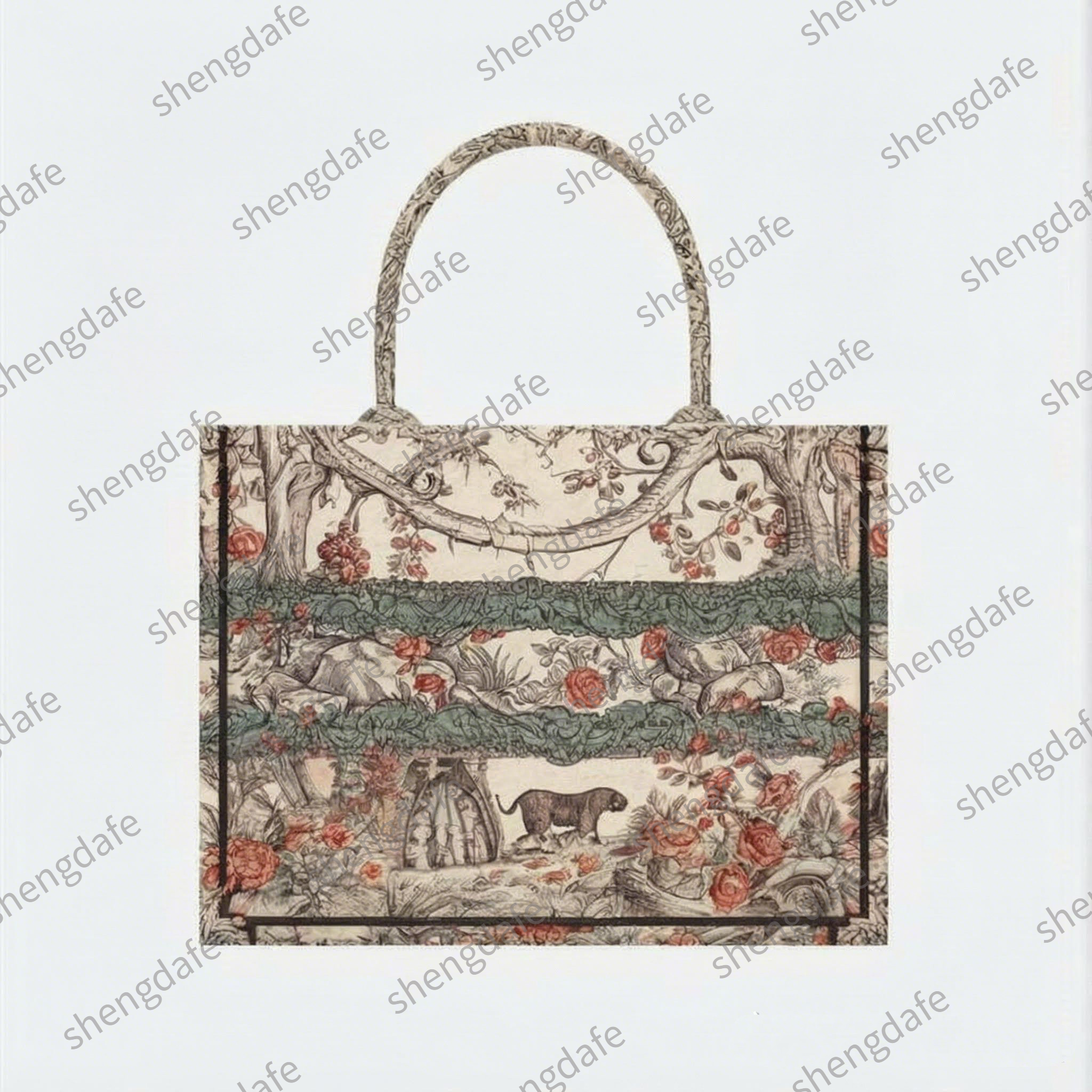 High quality designer bag Miss Tote embroidery Customized name letter purse designer flower butterfly handbags Festival Gifts woman handbag designers women-50