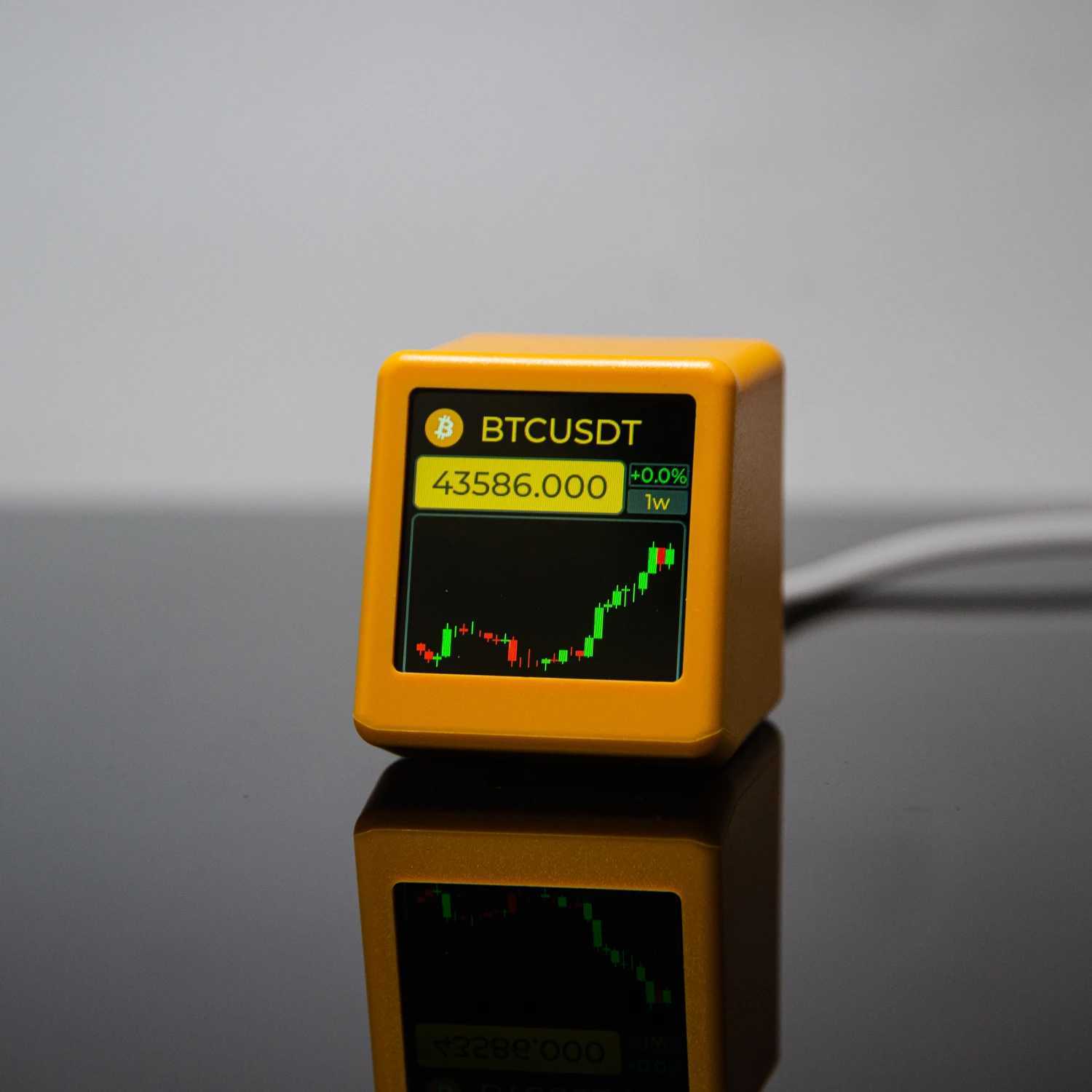 GeekMagic NerdMiner BitCoin CryptocurrencyStocksFuturesCurrency Exchange RatePrice Tracker TickerTime Clock Weather Display M251205 - view 5