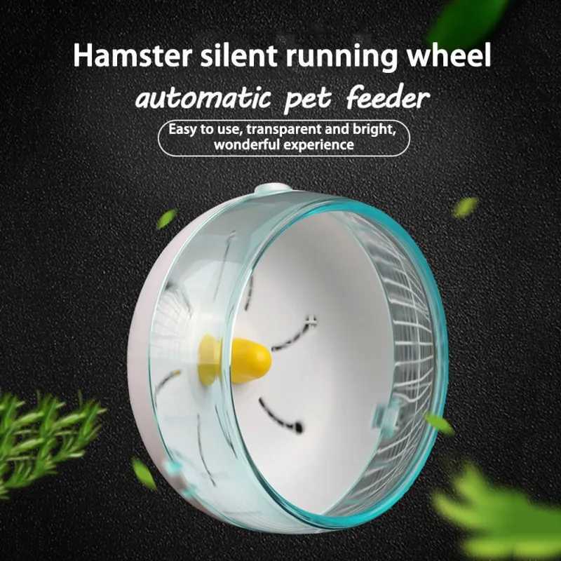 Pet Hamster Running Wheel Toys Roller Round Silent Cage Exercise Wheel Silent Spinners for Small Pet Hamsters Mice Rat Gerbils M251205