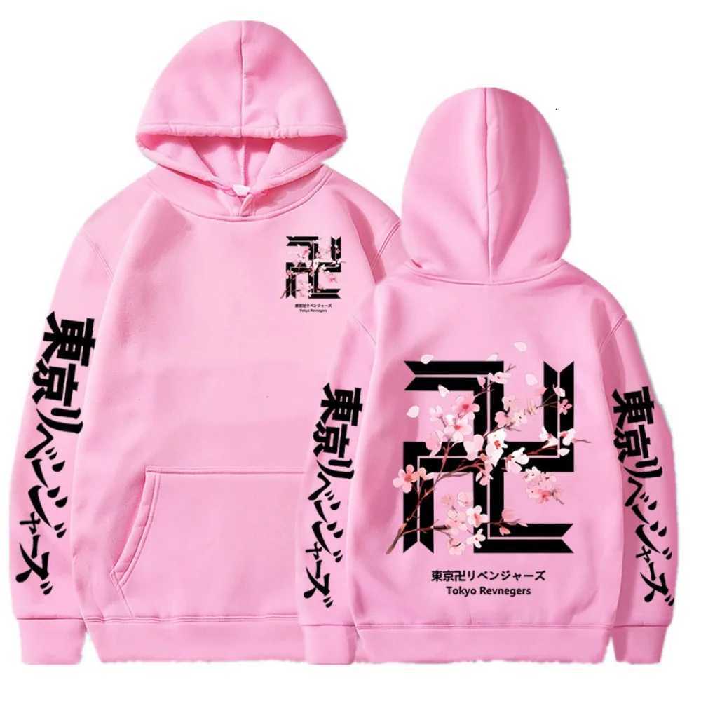 Japan Anime Tokyo Revengers Cherry Blossom Graphics Hoodies Tokyo Gang Sweatshirts Cozy Tops Pullovers Unisex Clothes TopsXJ251205