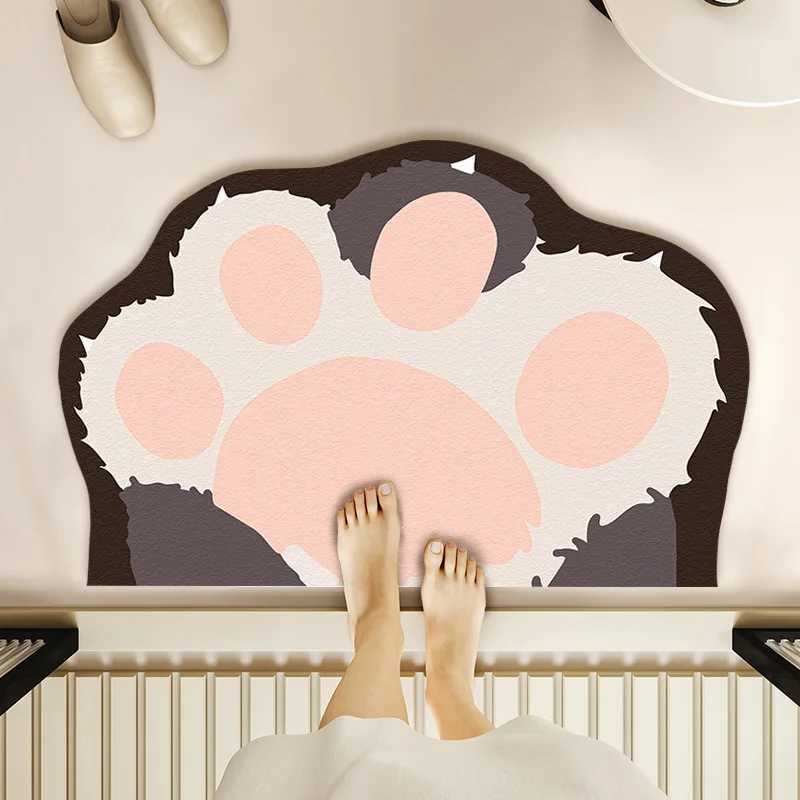 Bathroom floor mat 2025 new diatom mud water absorption non-slip quick-drying foot mat special carpet for bathroom door bathroom H251205