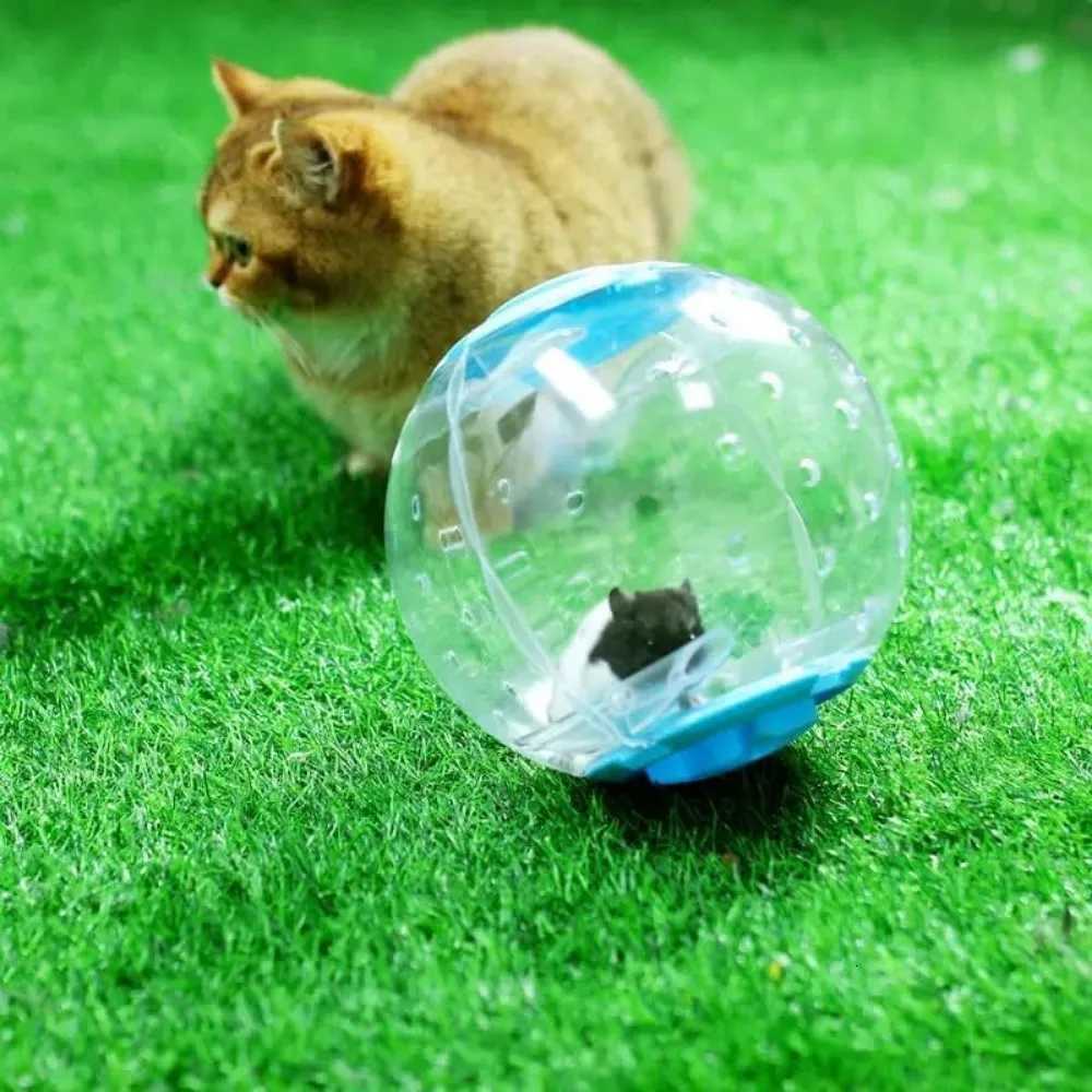 Hamster Exercise Ball Pet Toys Clear Cute Rolling Ball Running Wheel for Relieving Boredom Cage AccessoriesHamster Running Ball M251205