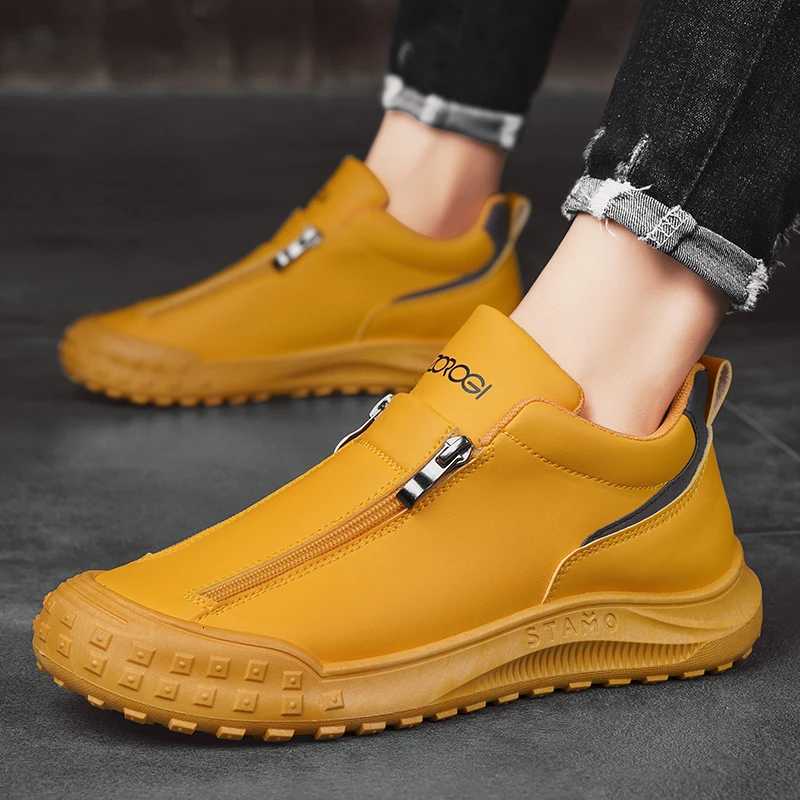 Designer Leather Mens Casual Shoes Luxury Comfort Running Sneakers Outdoor Lightweight Men Ankle Boots Anti Slip Walking Shoes W251205