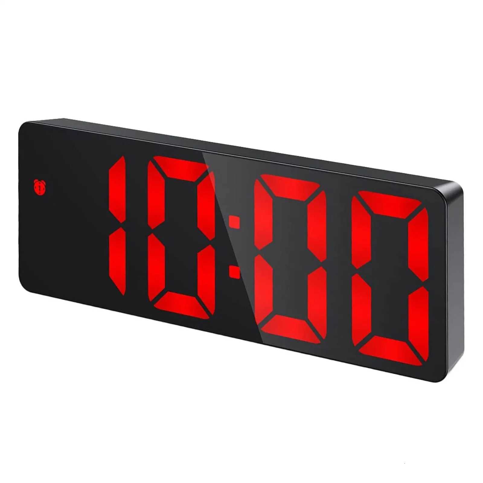 Digital Alarm Clock LED Clock With Temperature Display Adjustable Brightness Desktop Electronic Table Clocks Minimalist Style M251205 - view 4