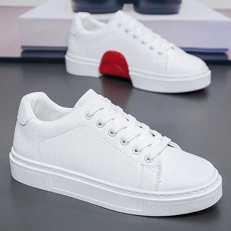 New Fashionable Personalized Mens Casual Board Shoes Versatile Flat White Shoes Mens Flat Shoes W251205