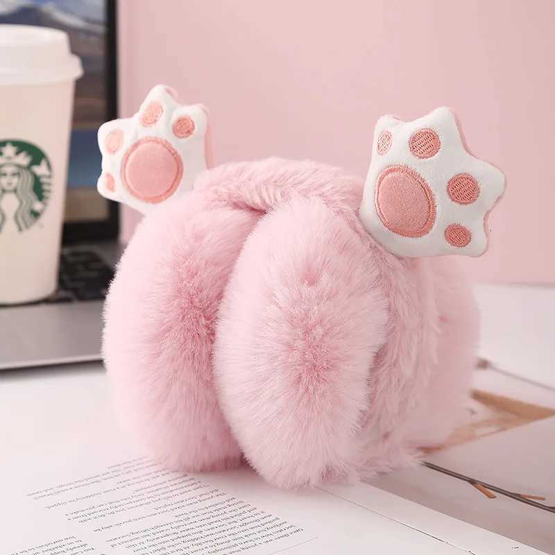 Cute cat paw foldable earmuffs 3D thickened warm winter unisex funny ear coversXJ251205 - view 5