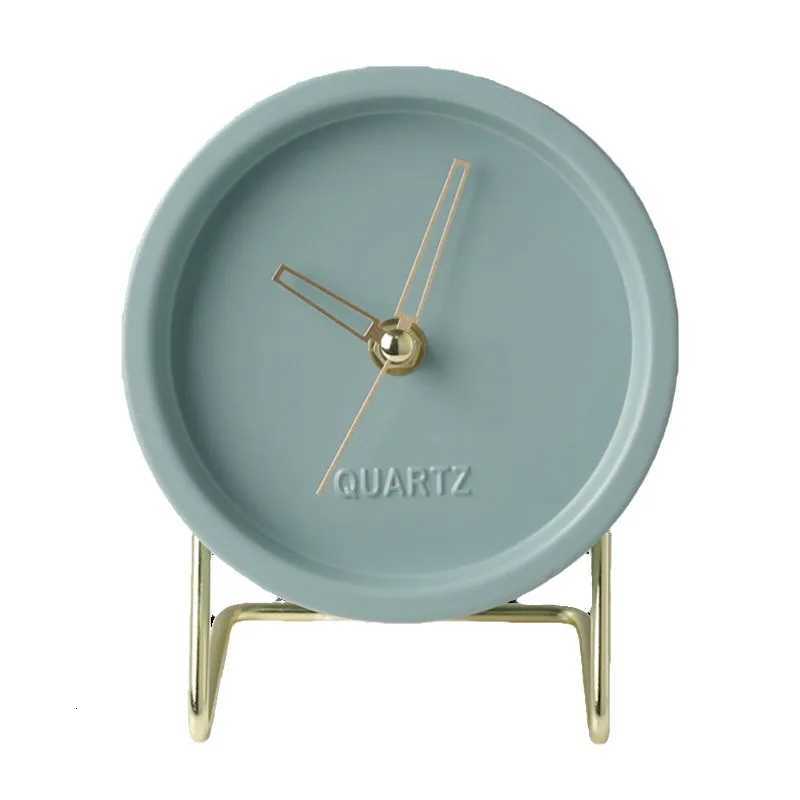 Quartz Desktop Clock Ornaments Fashion Household Use Home Decoration Mute Nordic Table Alarm Desk Tabletop Bedside Clocks Decor M251205 - view 6