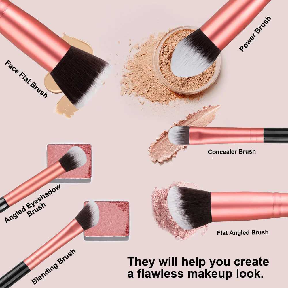 Professional 14/16PCS Makeup Brushes Set Soft Fluffy Eye Shadow Foundation Blush Powder Concealers Female Cosmetics Beauty ToolsT251205