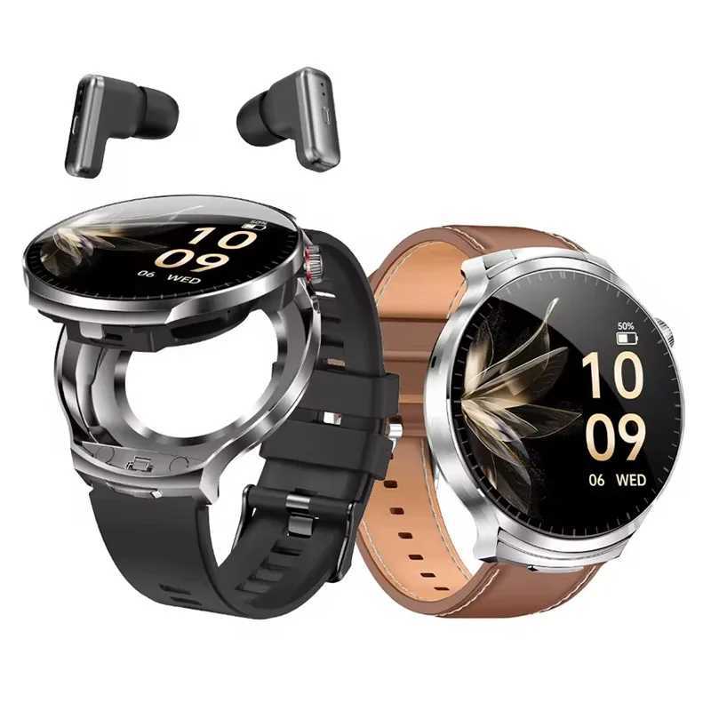Smart Watch T100 BT Call Wireless Earbuds 2 in 1 TWS Earphone Fitness Tracker AI Noise Cancelling Music set Smartwatch Y251205