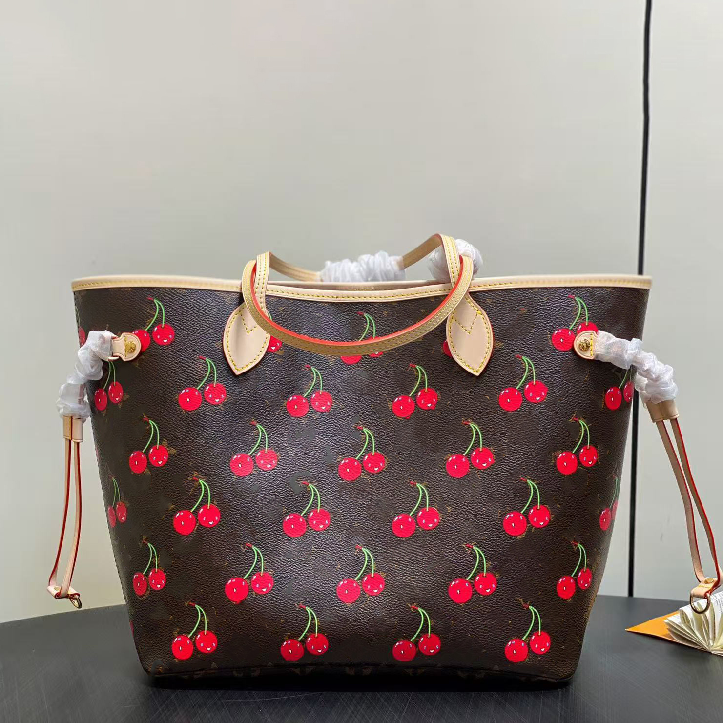 cherry luxury bag crossbody desiqner bags murakami cherry rose boston shoulder bag shopping handbags purse travel messenger baas for women murakami