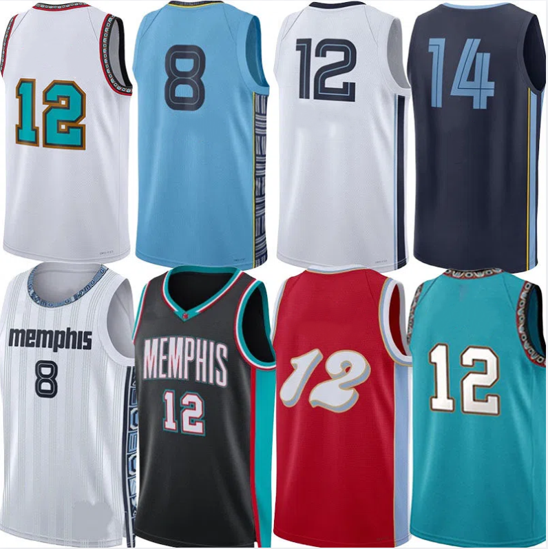 25 26 MEM Ja Morant Basketball Jerseys Grizzliess Jaren Jackson jr. Zach Edey Jaylen Wells Santi Aldama GG Jackson Caldwell Pope Scotty Pippen Custom City Jersey