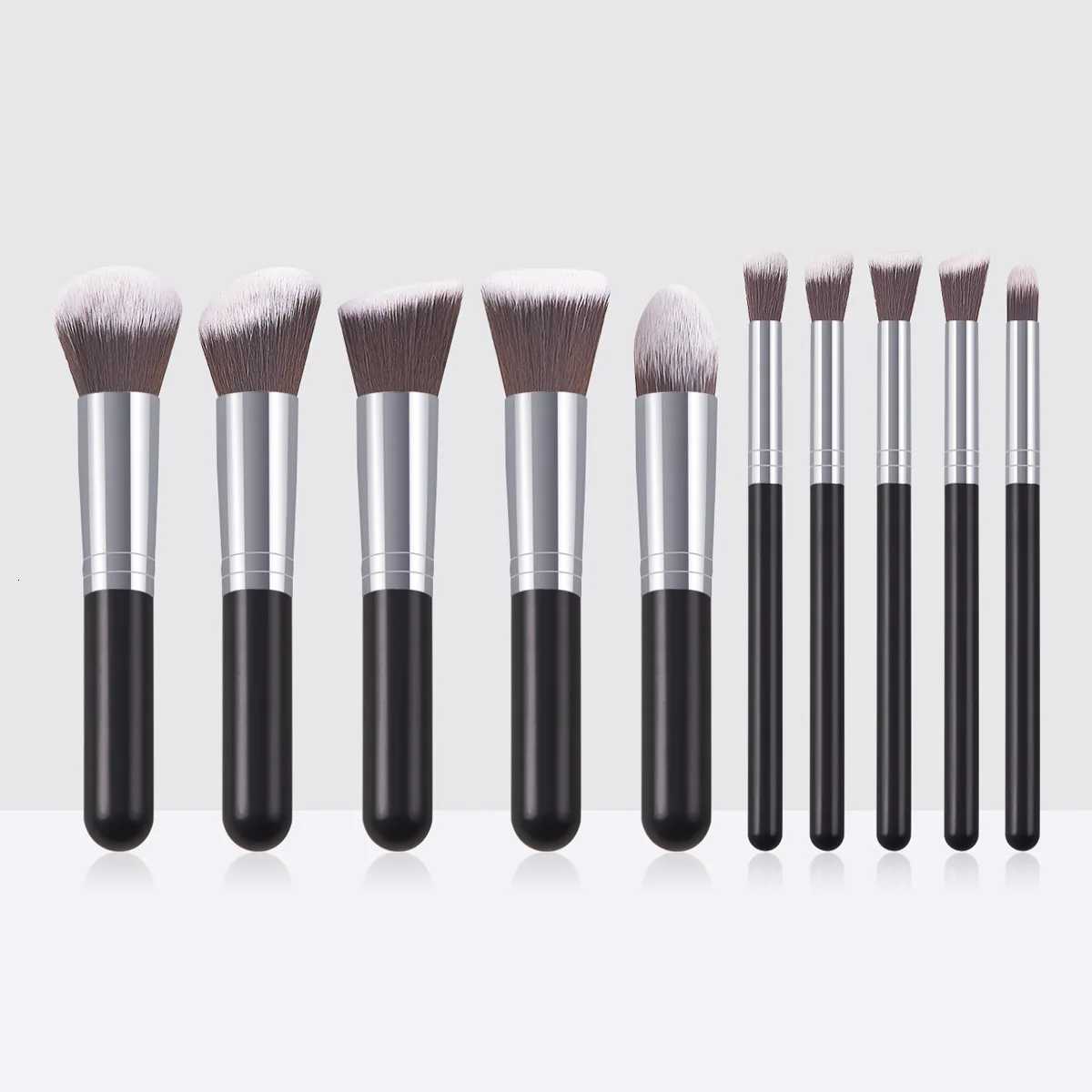 10PCs Minin Makeup Brush Set Cosmetict Makeup For Face Make Up Tools Women Beauty Professional Foundation Blush EyeshadowT251205