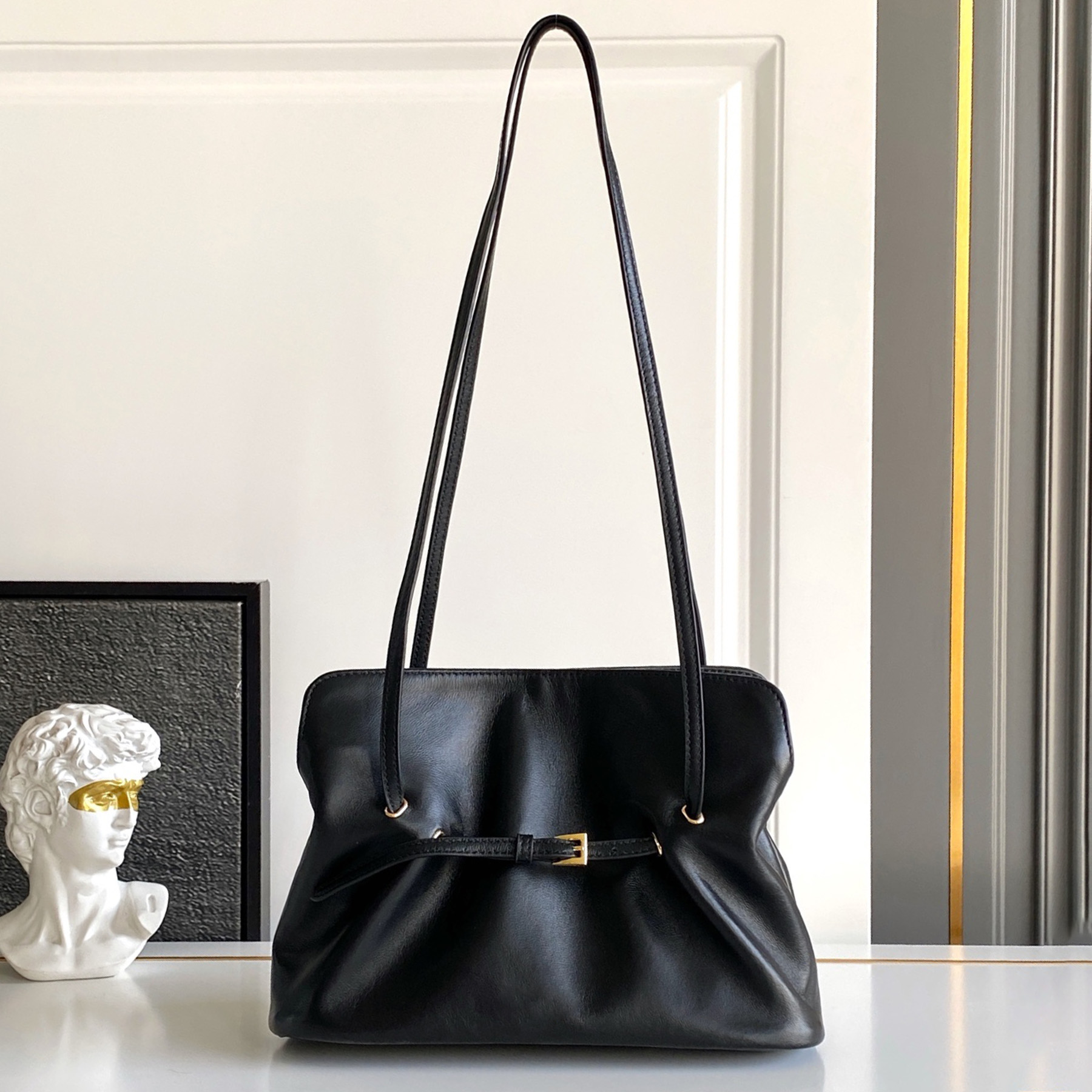 New 10A Dada Small Nappa Leather Bag Luxury Designer Soft Genuine Leather Shoulder Bag Golden Hardware Crossbody Bag Magnetic Closure Handbag Purse